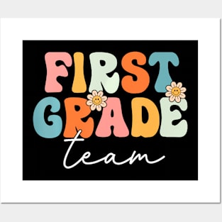 First Grade Team Groovy Back To School 1St Grade Posters and Art